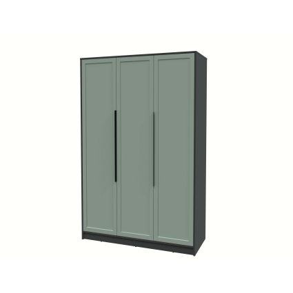 Шкаф распашной Тренд КТ-Ш3 (Антрацит ЛДСП/ Мята ЛМДФ) Ш1360 В2128 Г547 Шкаф распашной Тренд КТ-Ш3 (Антрацит ЛДСП/ Мята ЛМДФ) Ш1360 В2128 Г547